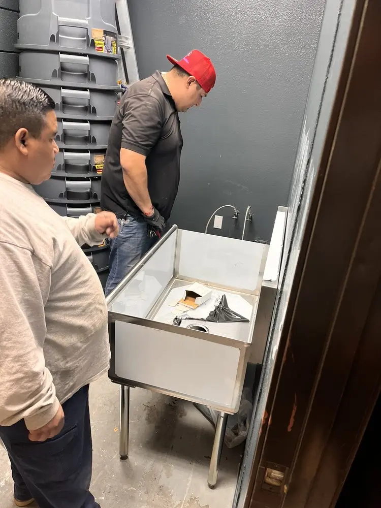 Commercial plumbing and sink installation in Cushetunk